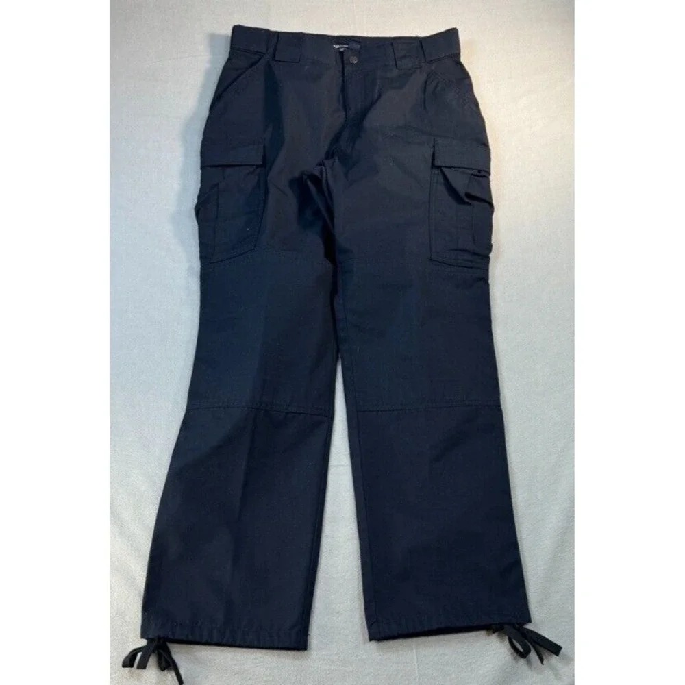 511 Tactical Cargo Pants 35-39 x 31‎ Adjustable Black Workwear Grunge